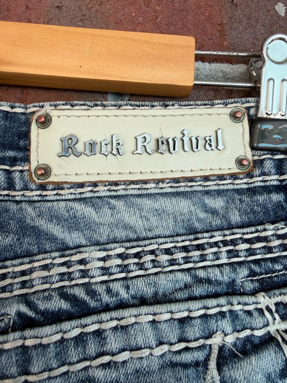 Rock Revival Women's Light Blue Distressed Bootcut Jeans - Picture 5 of 15